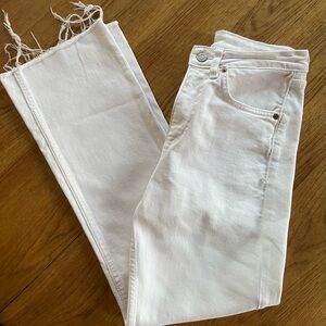 Zara Women's White Jeans, high waisted